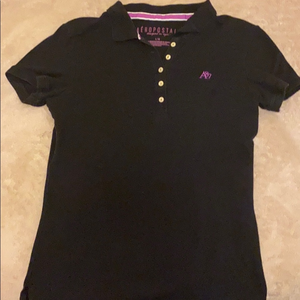 Black Aeropostale’s polo shirt
